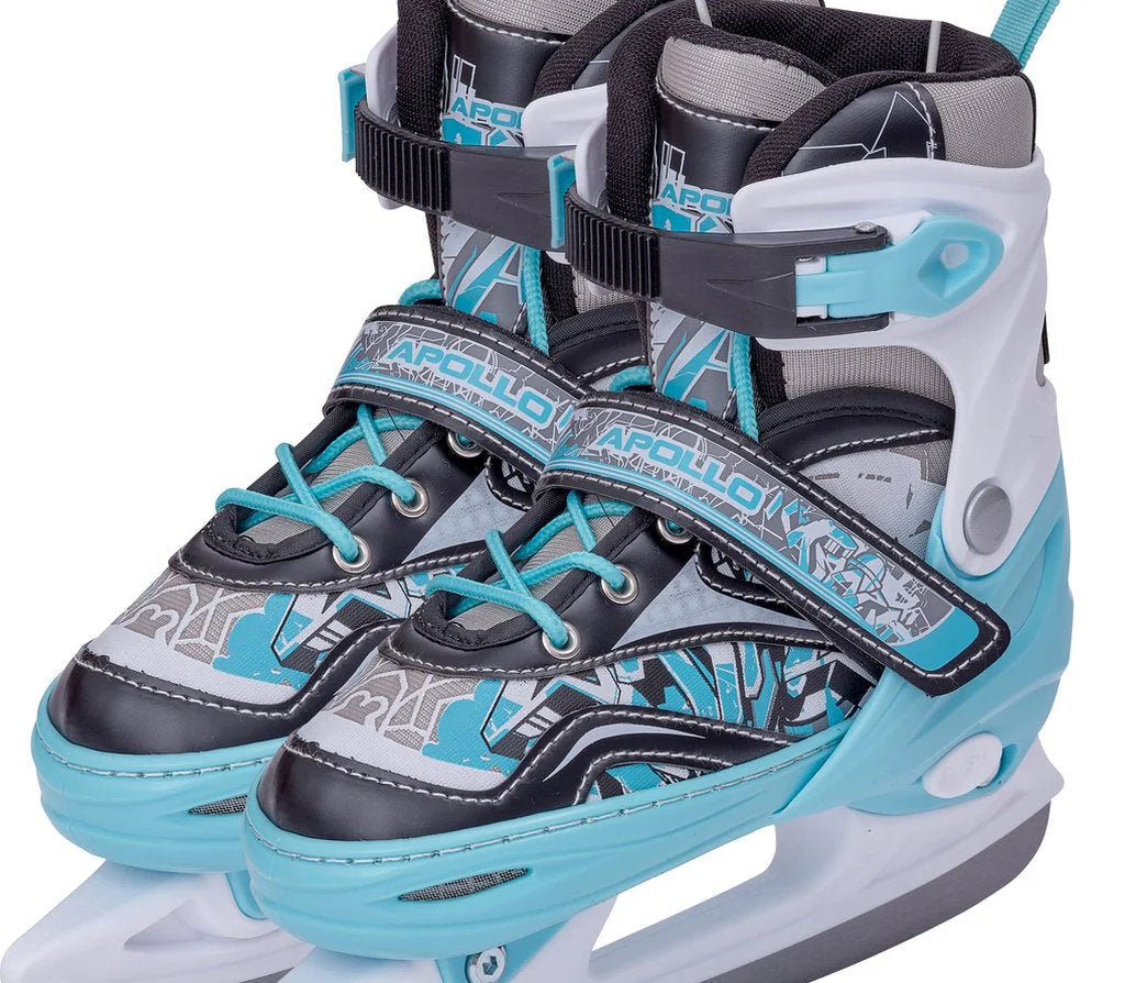 Apollo Verstelbare Kunstschaatsen 'Ice Skates X-Pro' - Mint/Zwart