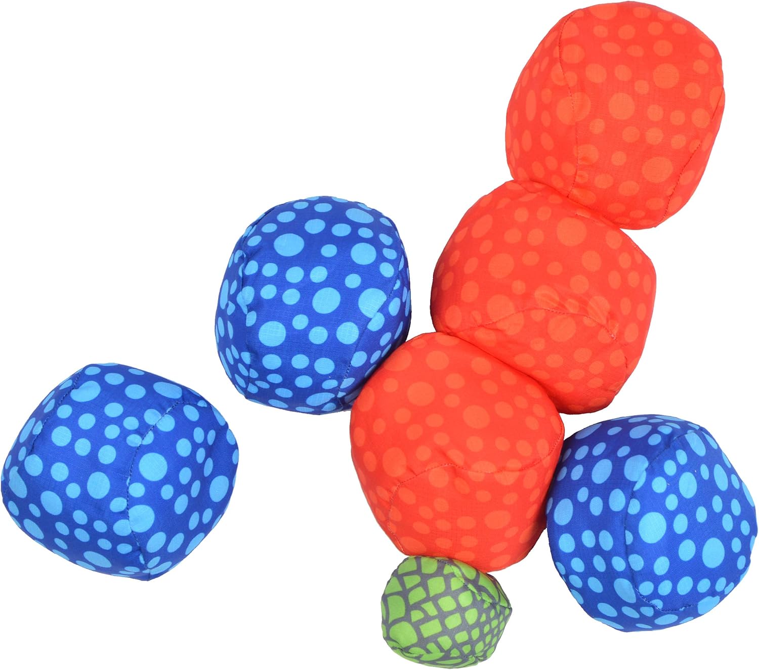 Apollo Funsport Nederland Ocean 5 Extreme Boule – Set van zachte boules Dots - Kleur: rood blauw