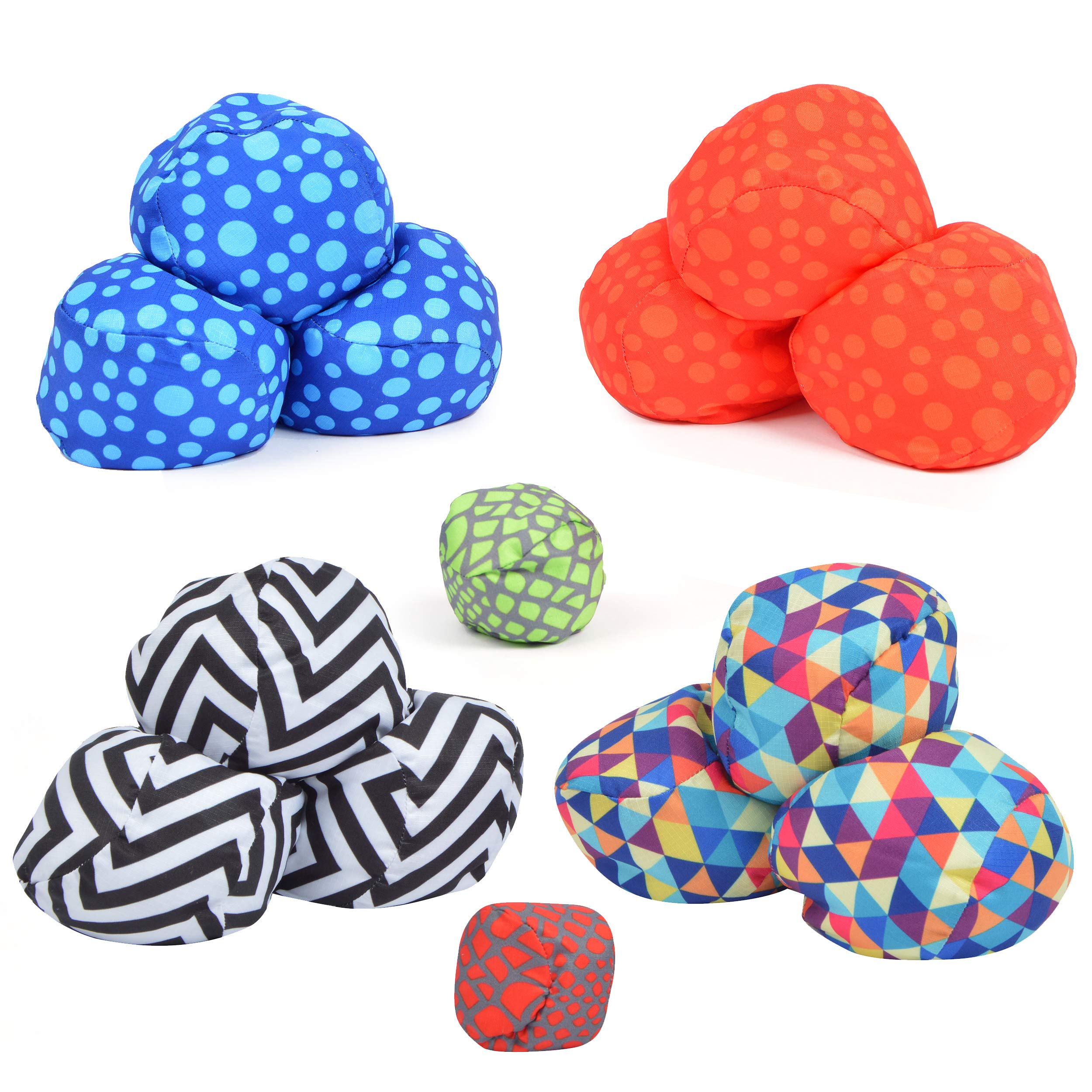 Apollo Funsport Nederland Ocean 5 Extreme Boule – Set van zachte boules 2er SET - Dots + ZicZac