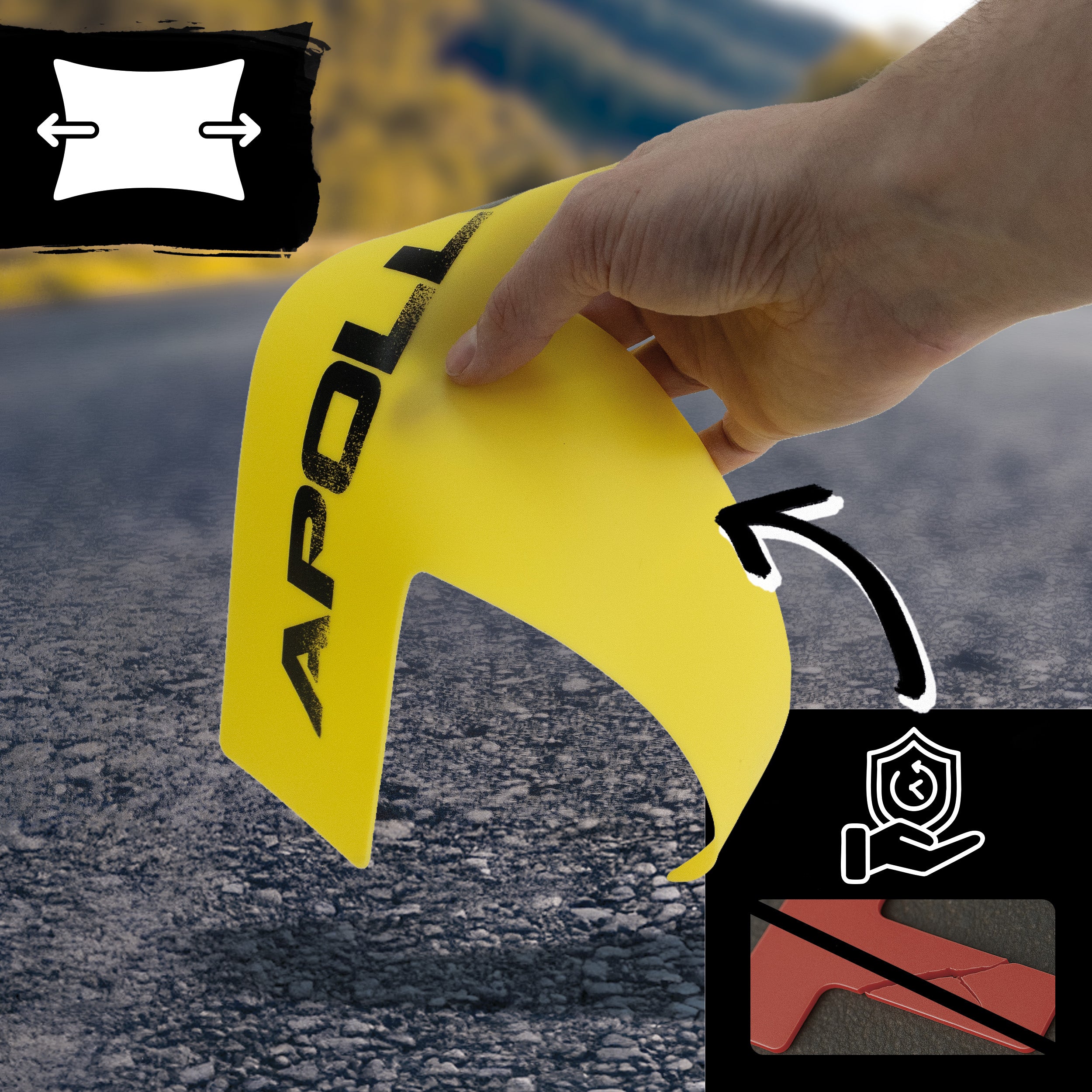 Apollo Funsport Nederland Apollo Pickleball Court Marker Set – All-in-one vloer markering set voor precisie en veelzijdigheid