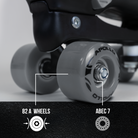 Apollo Funsport Nederland Apollo Champion Verstelbare Quad Skate - verstelbare rolschaatsen voor kinderen Zwart