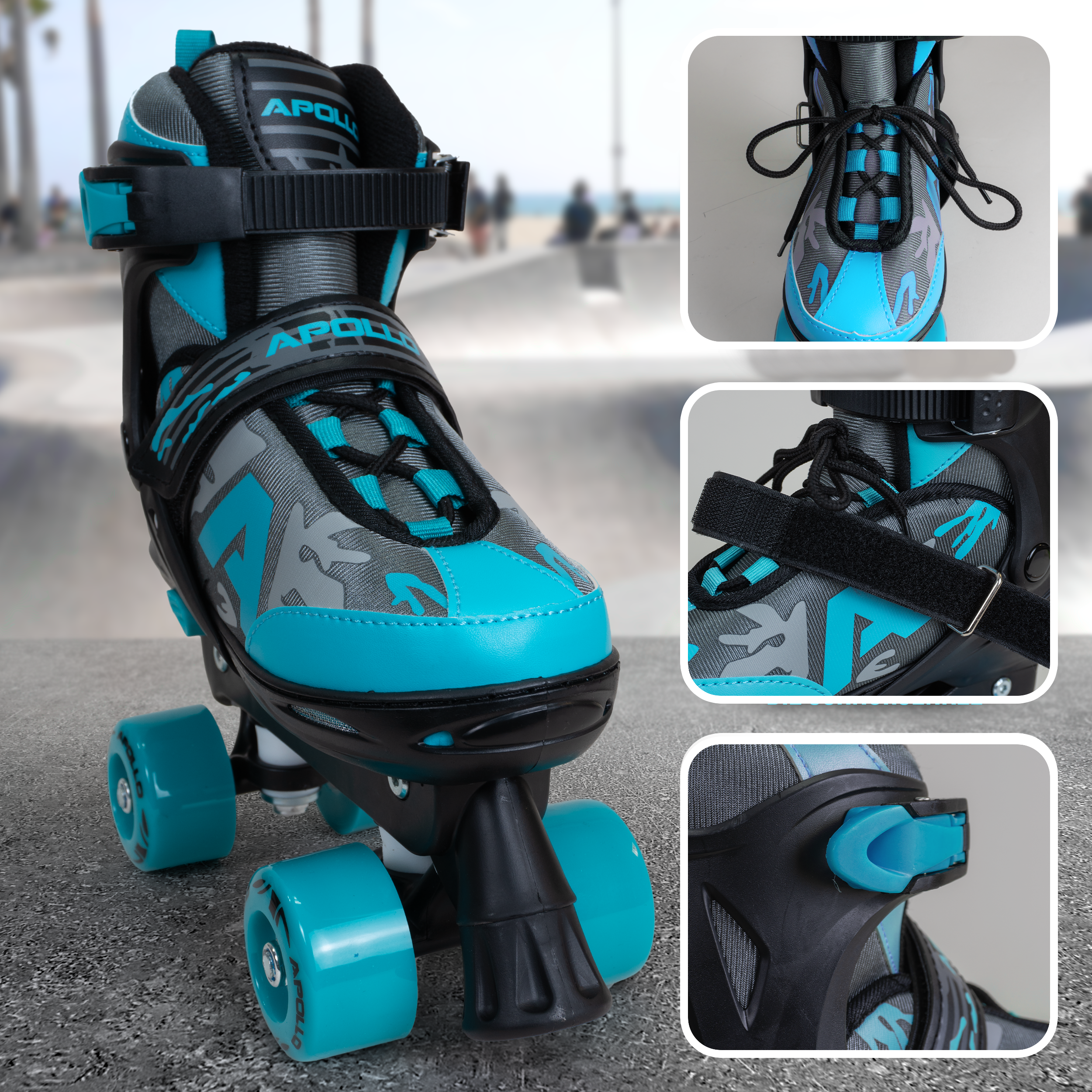 Apollo Funsport Nederland Apollo Champion Verstelbare Quad Skate - verstelbare rolschaatsen voor kinderen Mint