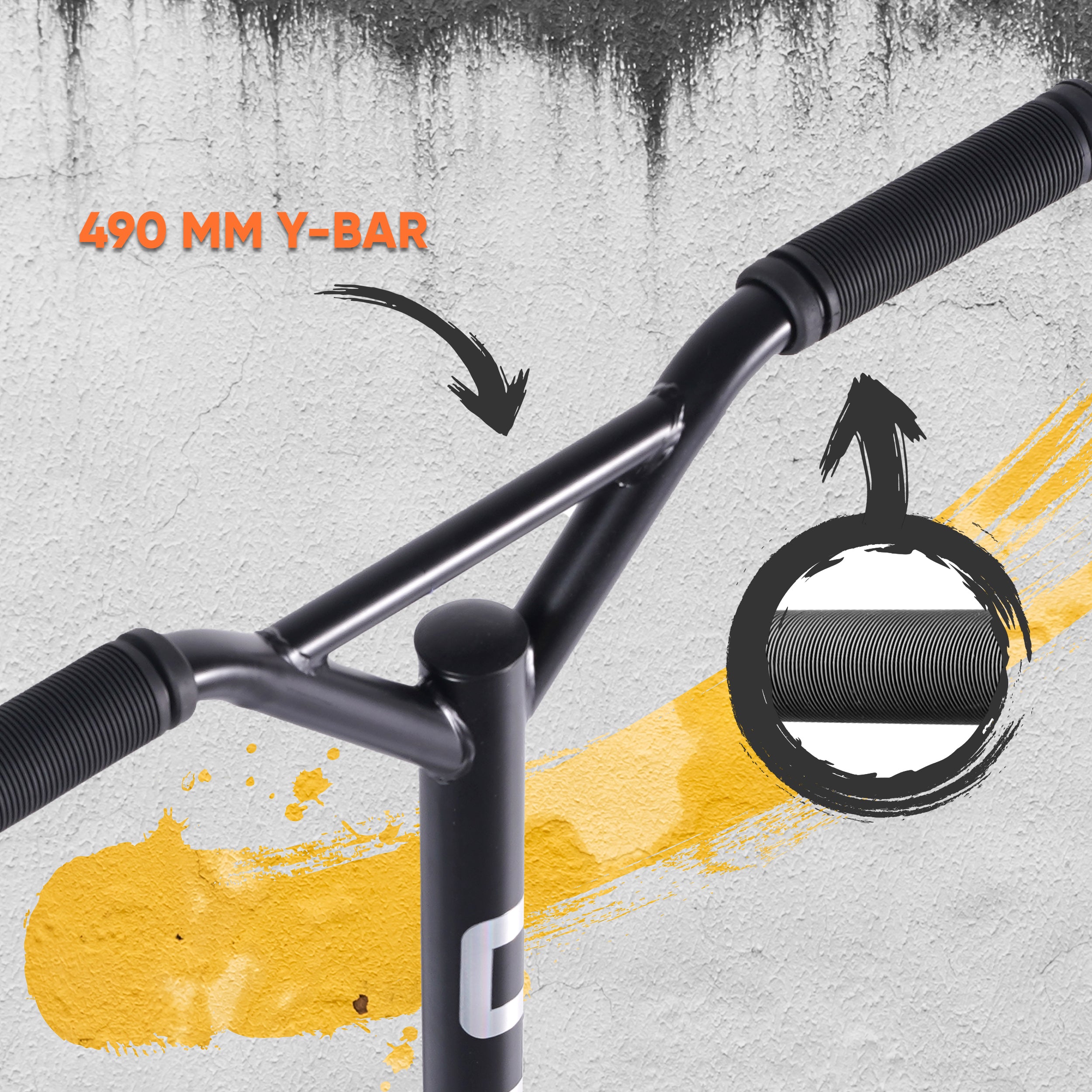 Apollo Funsport NL Stunt Scooter Gravity - Leuke step voor kinderen en tieners Glanzend zwart