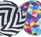 Apollo Funsport Nederland Ocean 5 Extreme Boule – Set van zachte boules Triangel ZicZac - Kleur: zwart wit