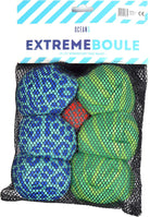 Apollo Funsport Nederland Ocean 5 Extreme Boule – Set van zachte boules Animal Print - Kleur: groen blauw