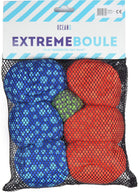 Apollo Funsport Nederland Ocean 5 Extreme Boule – Set van zachte boules Dots - Kleur: rood blauw