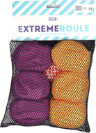Apollo Funsport Nederland Ocean 5 Extreme Boule – Set van zachte boules Lines - Kleur: paars geel