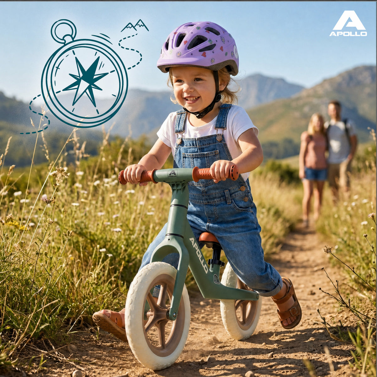 Apollo Funsport Nederland Trailbuddy loopfiets vanaf 2 jaar – 12 inch kinderloopfiets Groen
