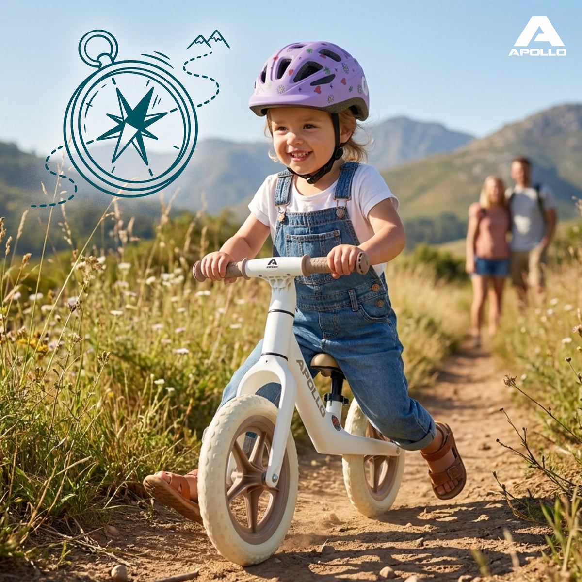 Apollo Funsport Nederland Trailbuddy loopfiets vanaf 2 jaar – 12 inch kinderloopfiets Wit