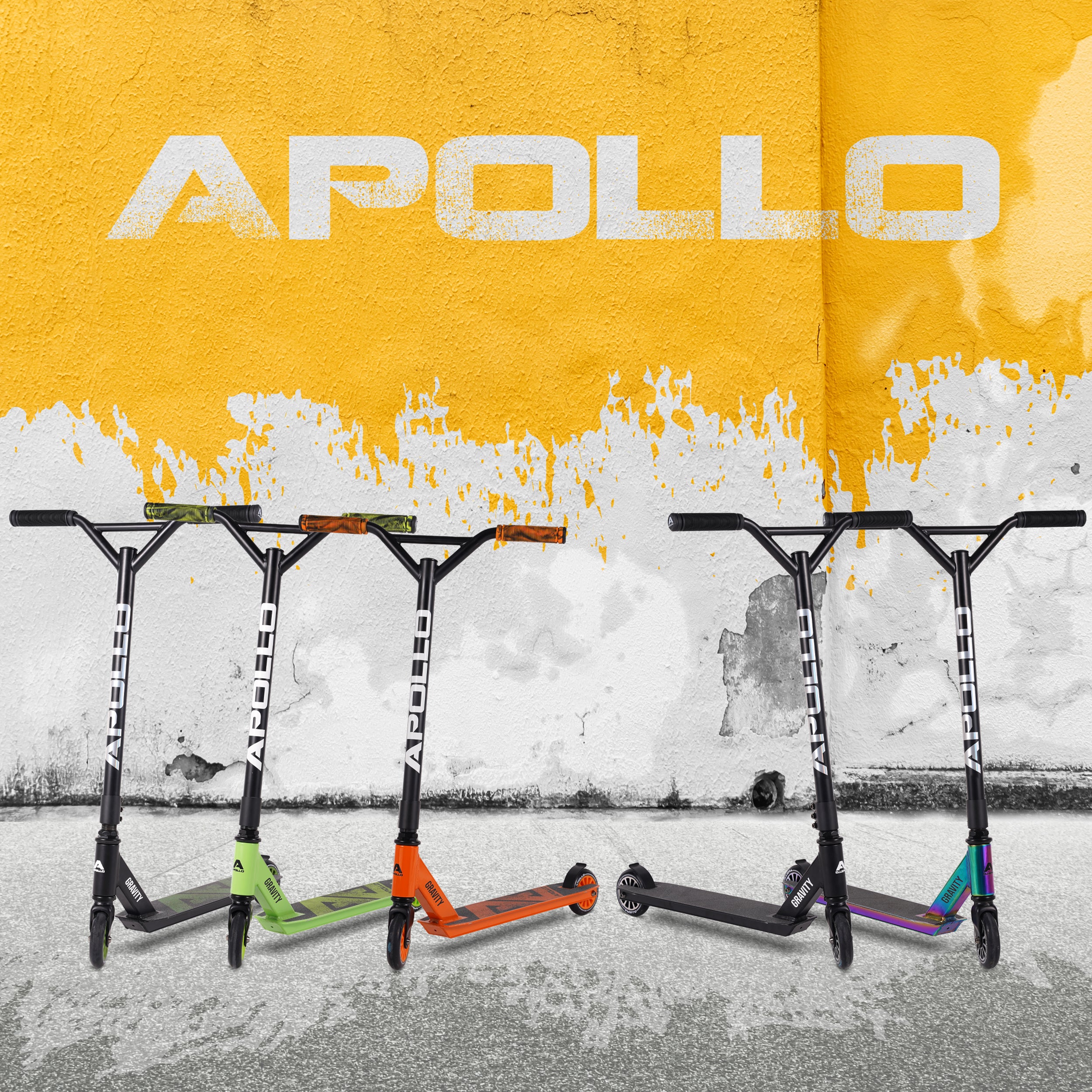 Apollo Funsport NL Stunt Scooter Gravity - Leuke step voor kinderen en tieners Regenboog