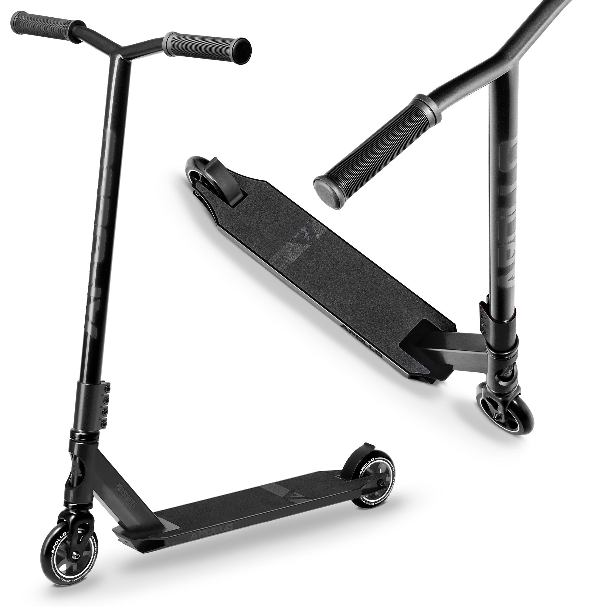 Apollo Stunt Scooter - Star Pro - HighQuality eloxierter Profi Stunt Scooter Schwarz