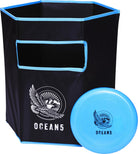 Ocean 5 Disc Jam Set - leuk Werpspel, Tuin- en Strandspel voor maximaal 4 Personen Blauw