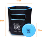 Ocean 5 Disc Jam Set - leuk Werpspel, Tuin- en Strandspel voor maximaal 4 Personen Blauw