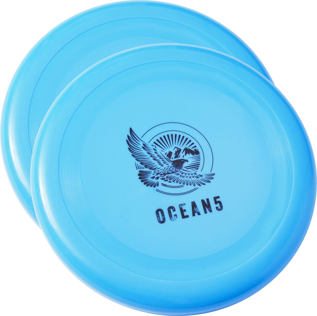 Ocean 5 Disc Jam Set - leuk Werpspel, Tuin- en Strandspel voor maximaal 4 Personen Blauw
