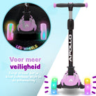 Apollo 'KidsPro 4' Opvouwbare Kinderstep met LED-Wielen Paars