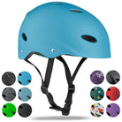 Apollo Skate Helm Fietshelm - Verstelbare Skateboard, Scooter, BMX Helm Lichtblauw