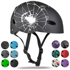 Apollo Skate Helm Fietshelm - Verstelbare Skateboard, Scooter, BMX Helm Broken