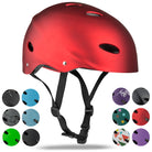 Apollo Skate Helm Fietshelm - Verstelbare Skateboard, Scooter, BMX Helm Liquid Red