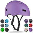 Apollo Skate Helm Fietshelm - Verstelbare Skateboard, Scooter, BMX Helm Paars
