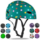 Apollo Skate Helm Fietshelm - Verstelbare Skateboard, Scooter, BMX Helm Stars