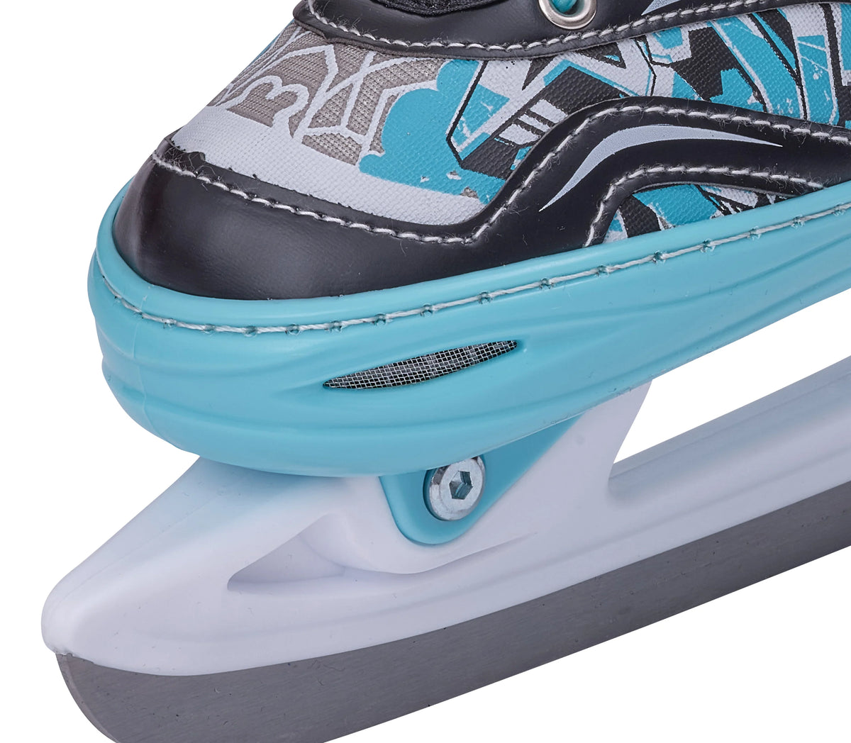 Apollo Verstelbare Kunstschaatsen 'Ice Skates X-Pro' - Mint/Zwart L (39-42)
