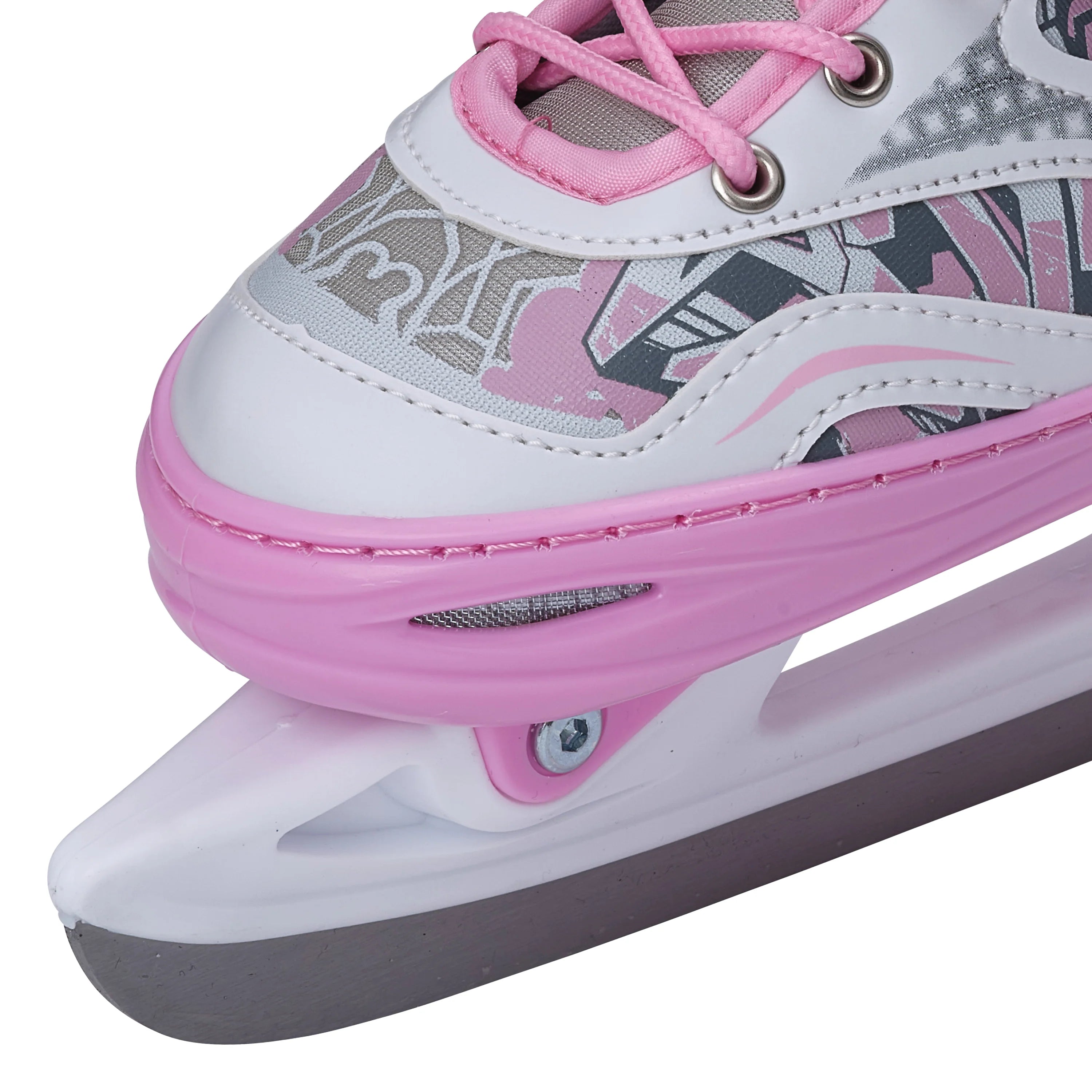 Apollo Verstelbare Kunstschaatsen 'Ice Skates X-Pro' - Wit/Roze L (39-42)