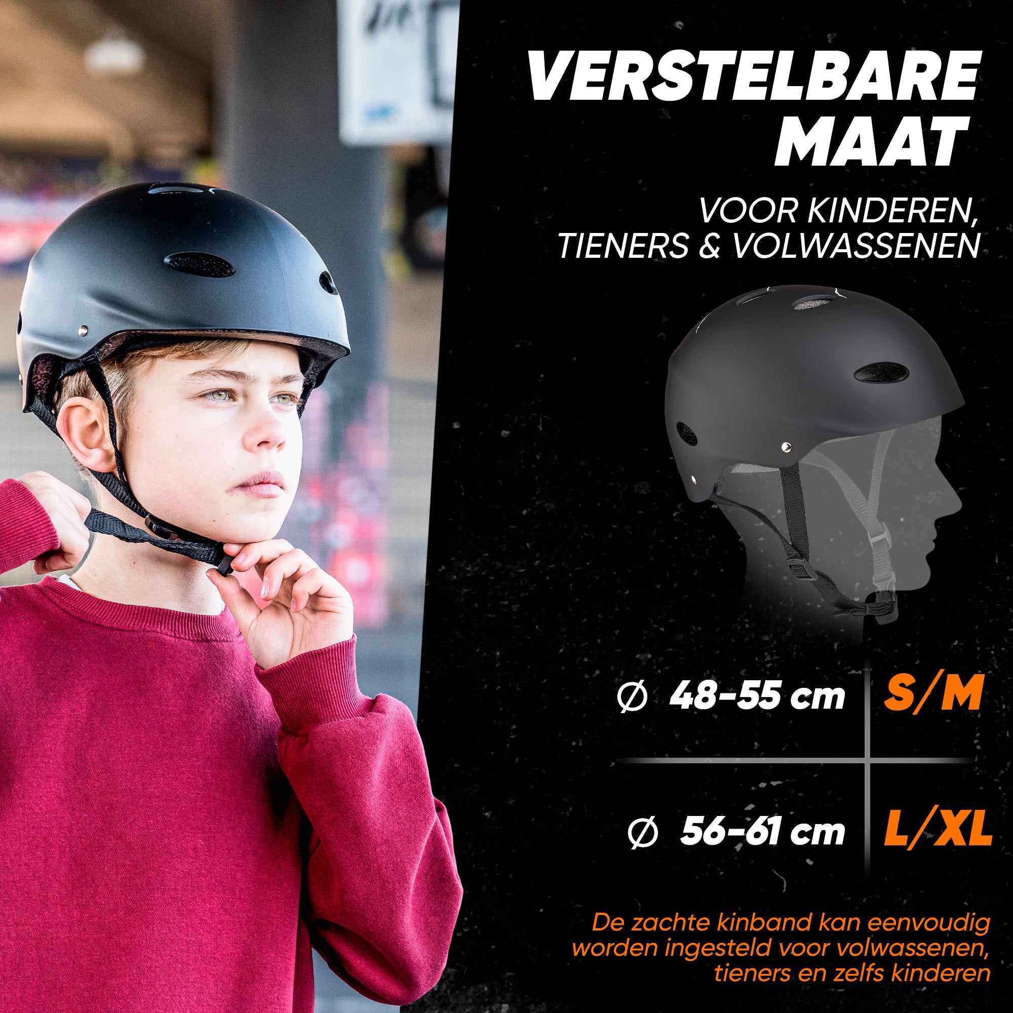 Apollo Skate Helm Fietshelm - Verstelbare Skateboard, Scooter, BMX Helm Broken