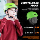 Apollo Skate Helm Fietshelm - Verstelbare Skateboard, Scooter, BMX Helm Groen