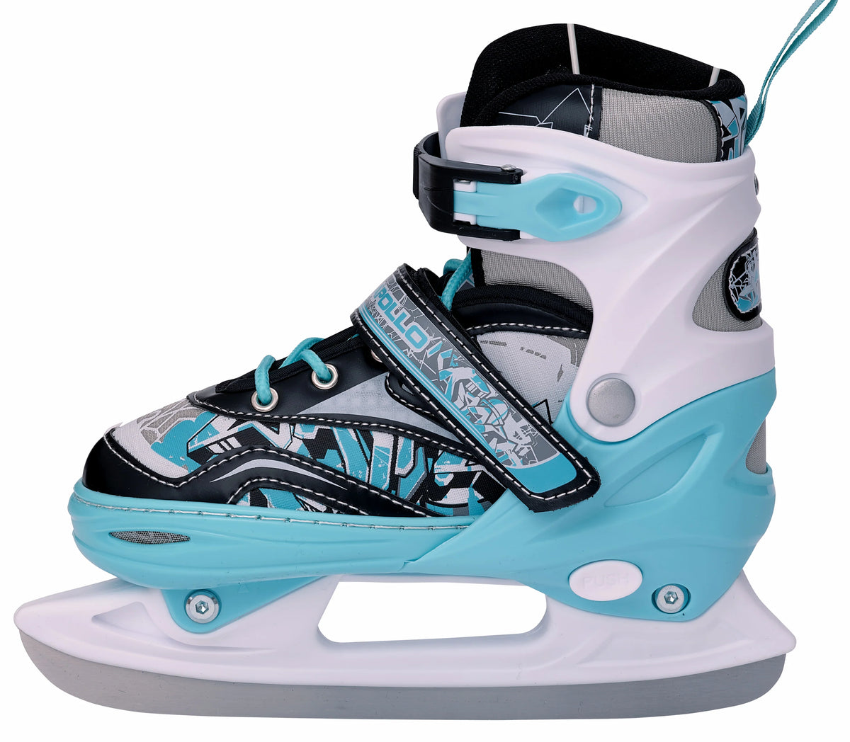 Apollo Verstelbare Kunstschaatsen 'Ice Skates X-Pro' - Mint/Zwart L (39-42)