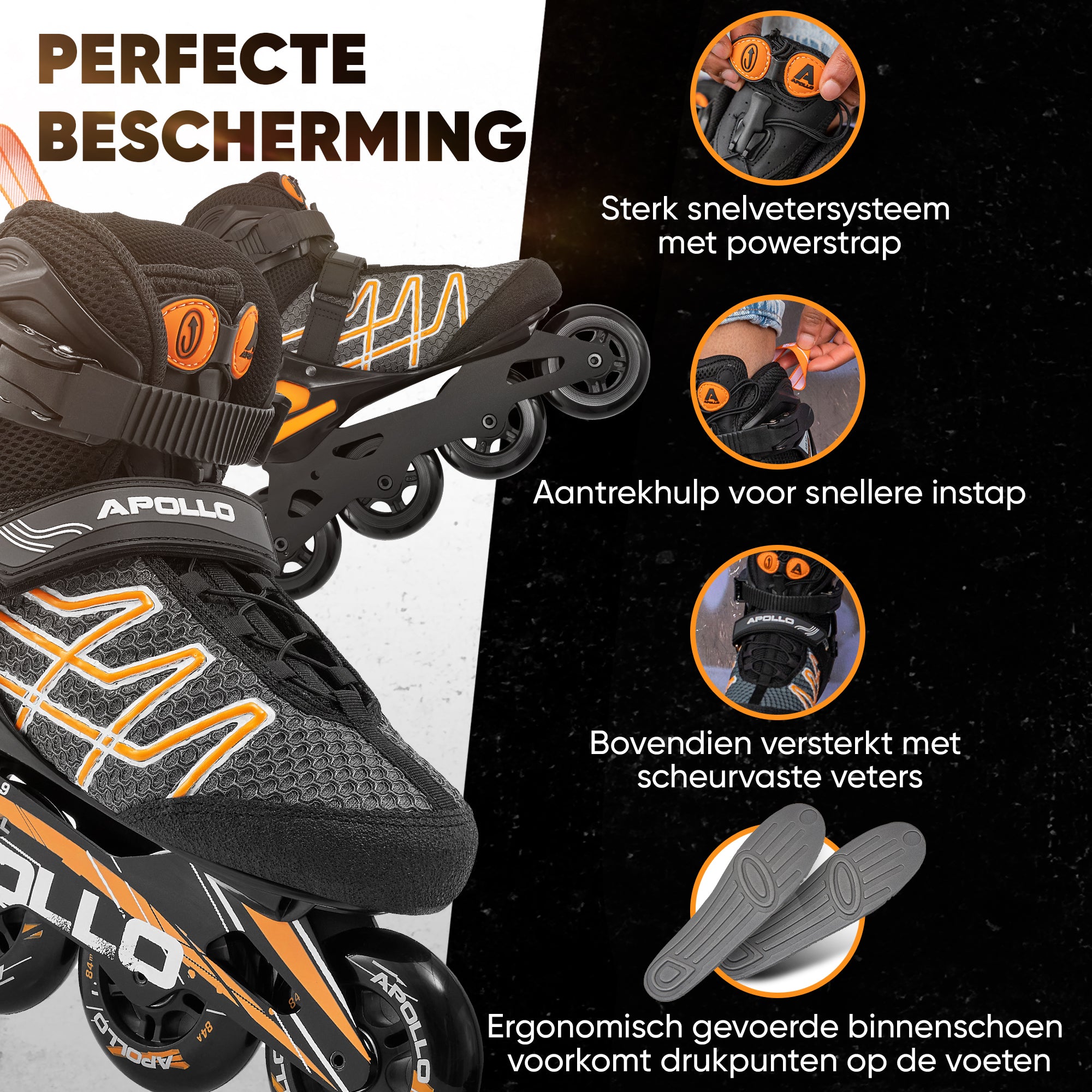 Apollo Air Flow X2 Inline Skates - Oranje 45