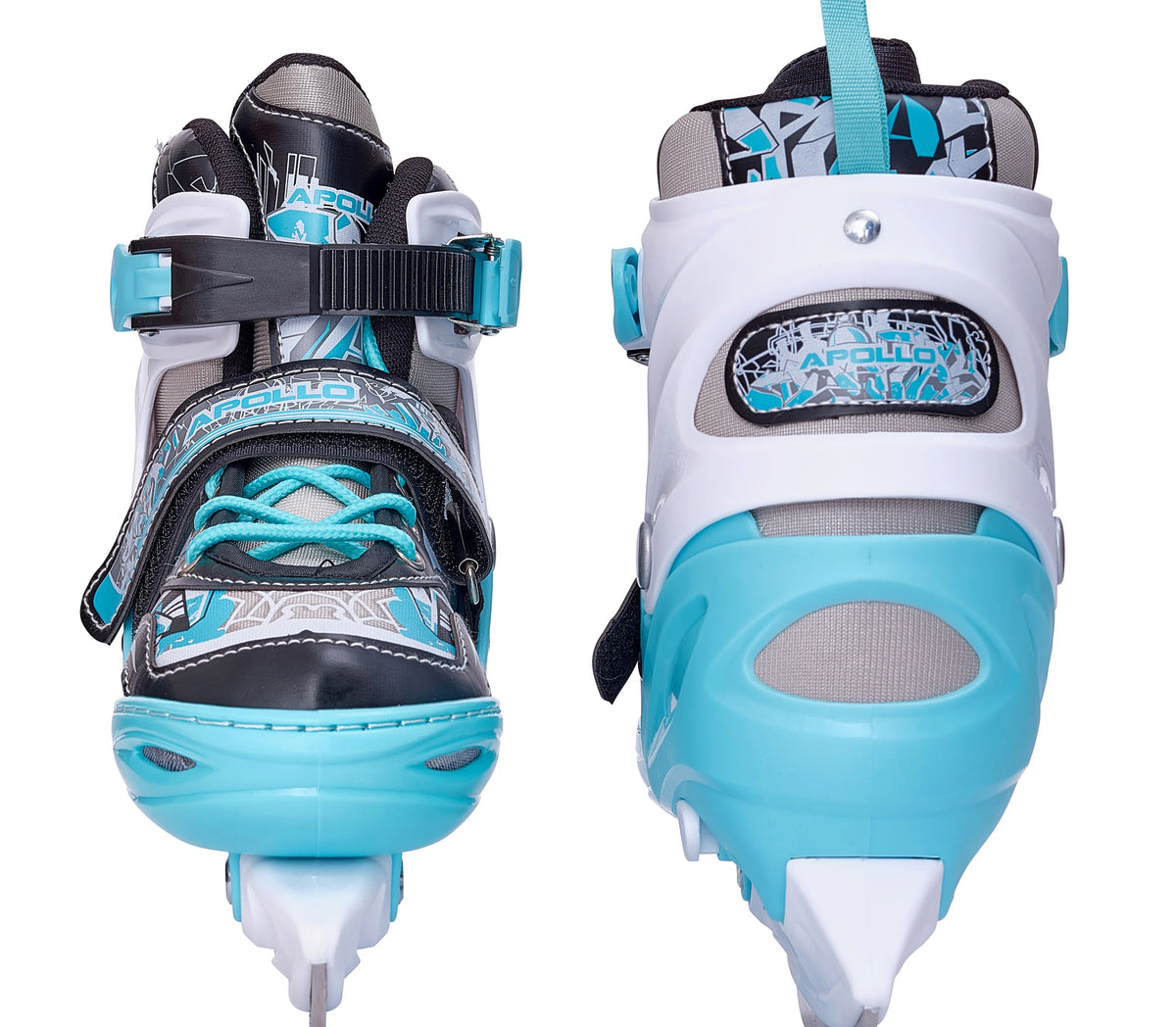 Apollo Verstelbare Kunstschaatsen 'Ice Skates X-Pro' - Mint/Zwart L (39-42)