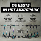 Apollo High-End Stunt Scooter Genesis Pro X Stuntstep met aluminium kern & ABEC 9 Zwart