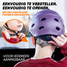 Apollo Skate Helm Fietshelm - Verstelbare Skateboard, Scooter, BMX Helm Purple Flower