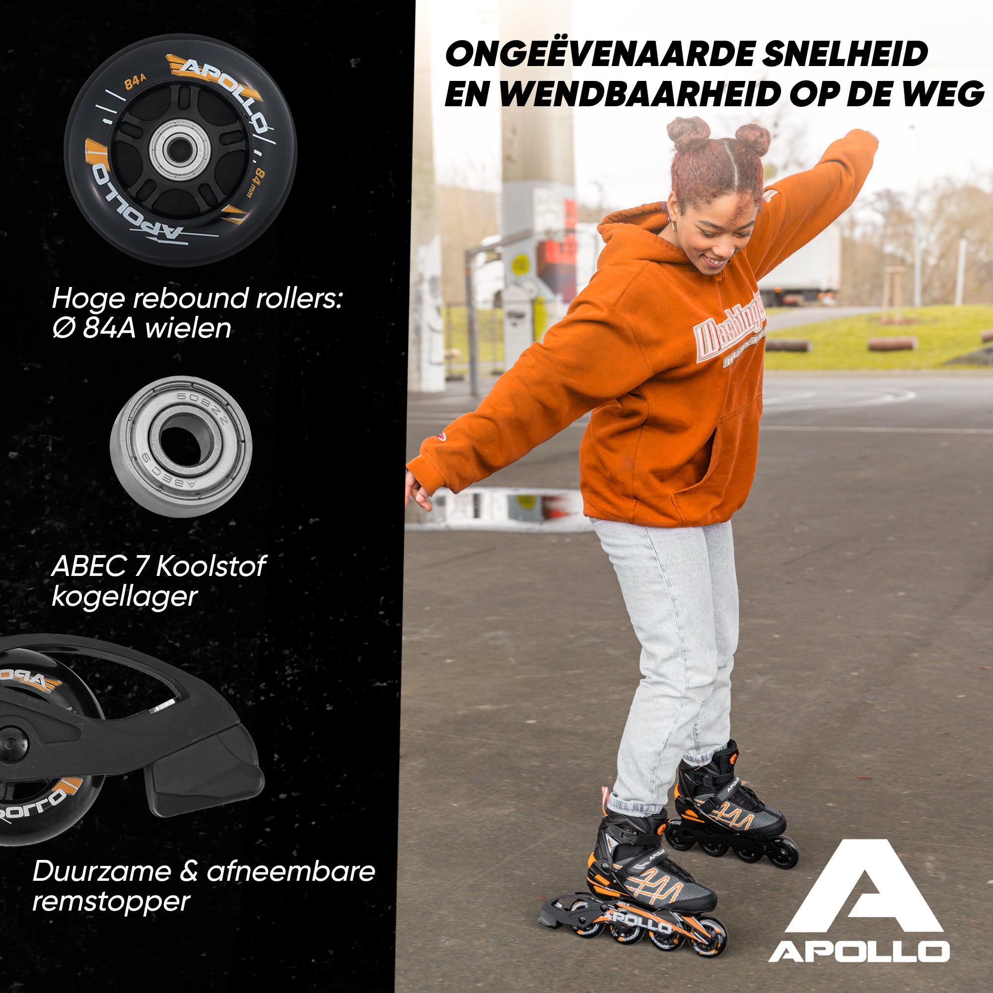 Apollo Air Flow X2 Inline Skates - Oranje 45