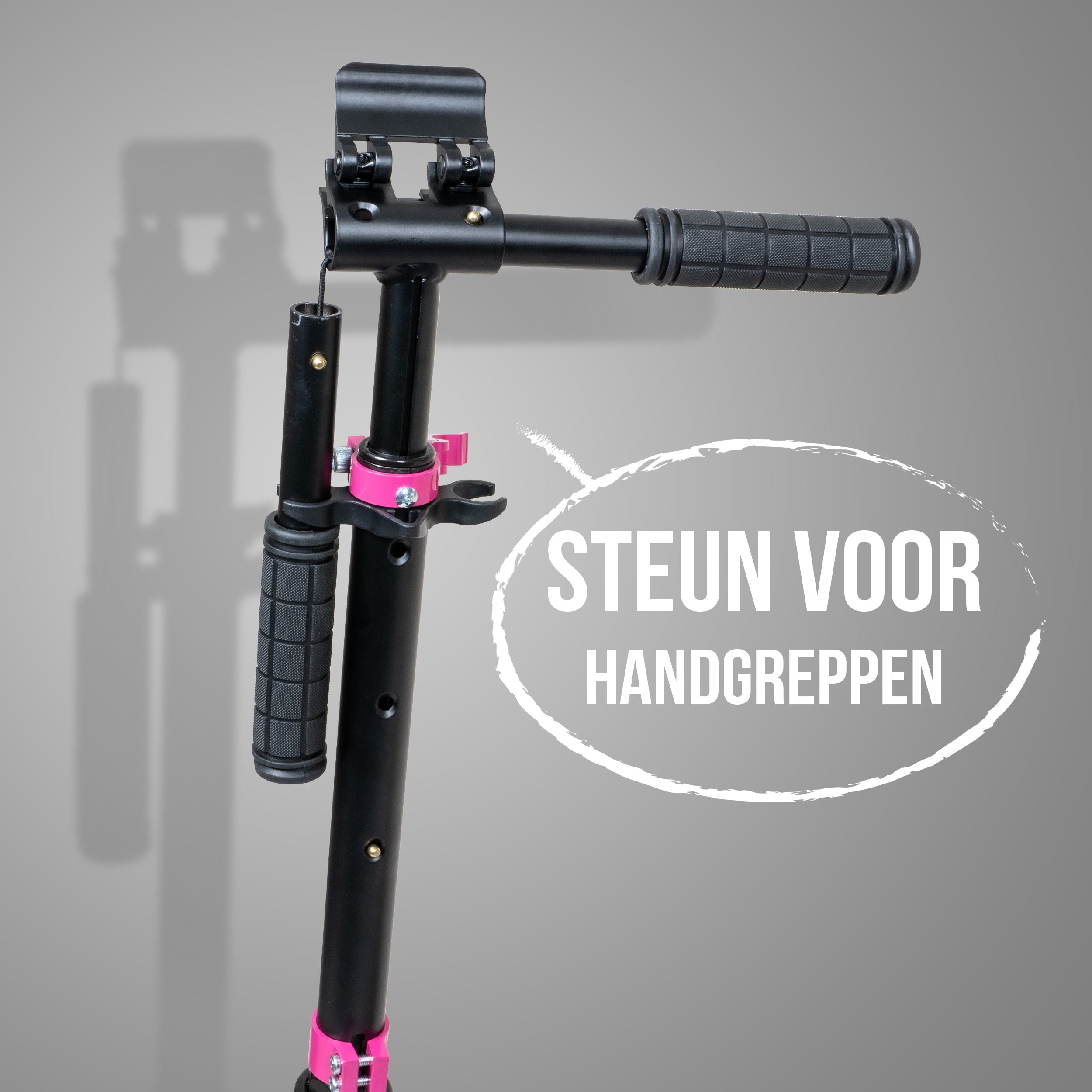 Apollo Apollo Scooter - "Hurricane" City-Scooter met vering Zwart Roze