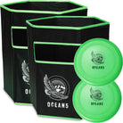Ocean 5 Disc Jam Set - leuk Werpspel, Tuin- en Strandspel voor maximaal 4 Personen Groen