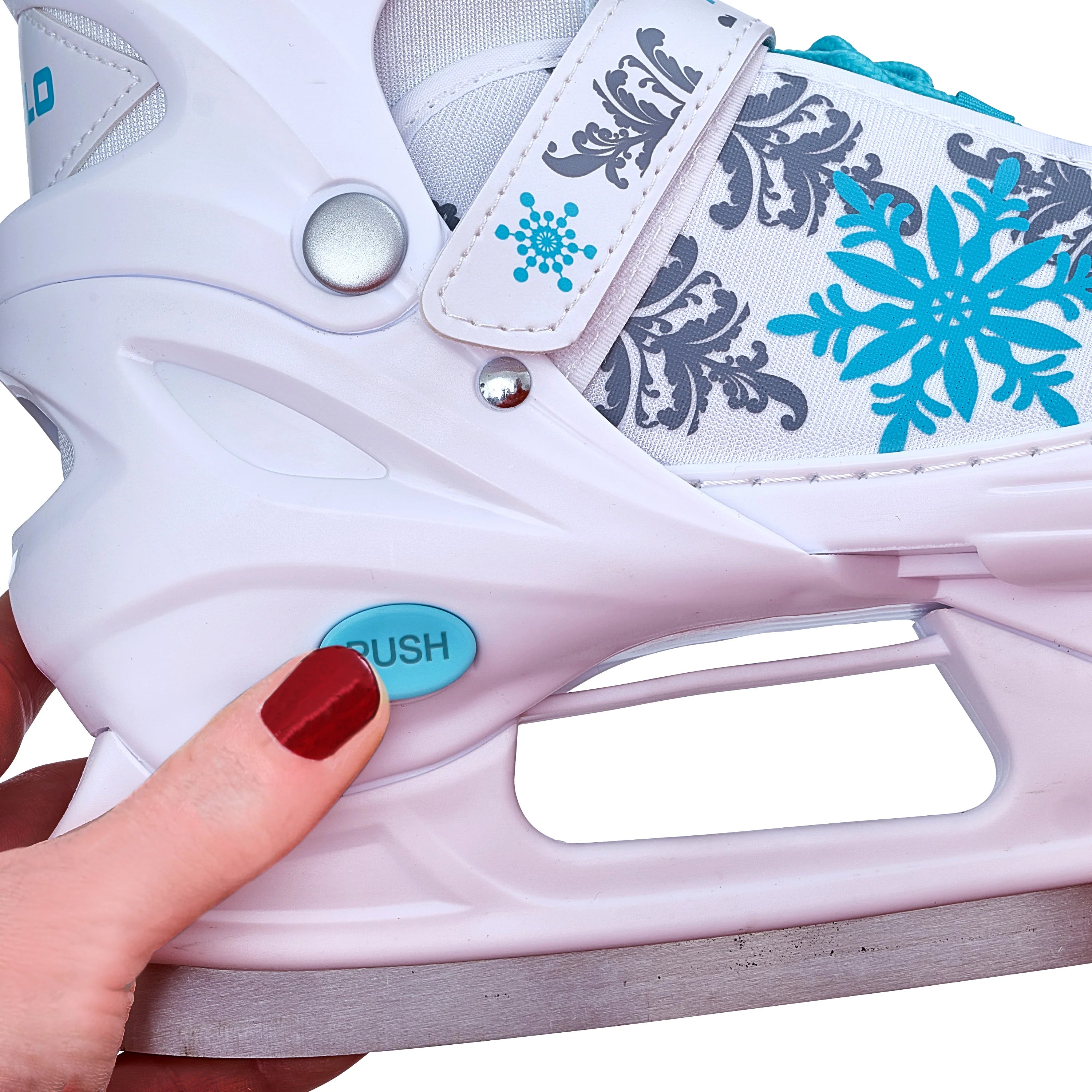 Apollo Verstelbare Kunstschaatsen 'Ice Skates X-Pro' - Wit/Mint L (39-42)