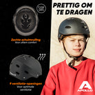 Apollo Skate Helm Fietshelm - Verstelbare Skateboard, Scooter, BMX Helm Broken