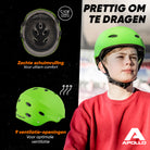 Apollo Skate Helm Fietshelm - Verstelbare Skateboard, Scooter, BMX Helm Groen