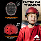 Apollo Skate Helm Fietshelm - Verstelbare Skateboard, Scooter, BMX Helm Liquid Red