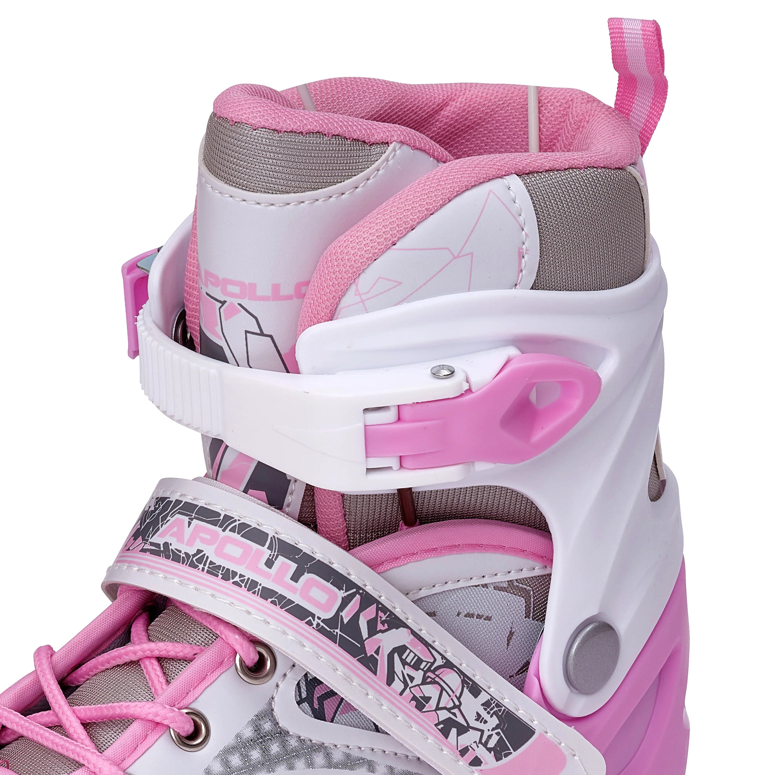 Apollo Verstelbare Kunstschaatsen 'Ice Skates X-Pro' - Wit/Roze L (39-42)