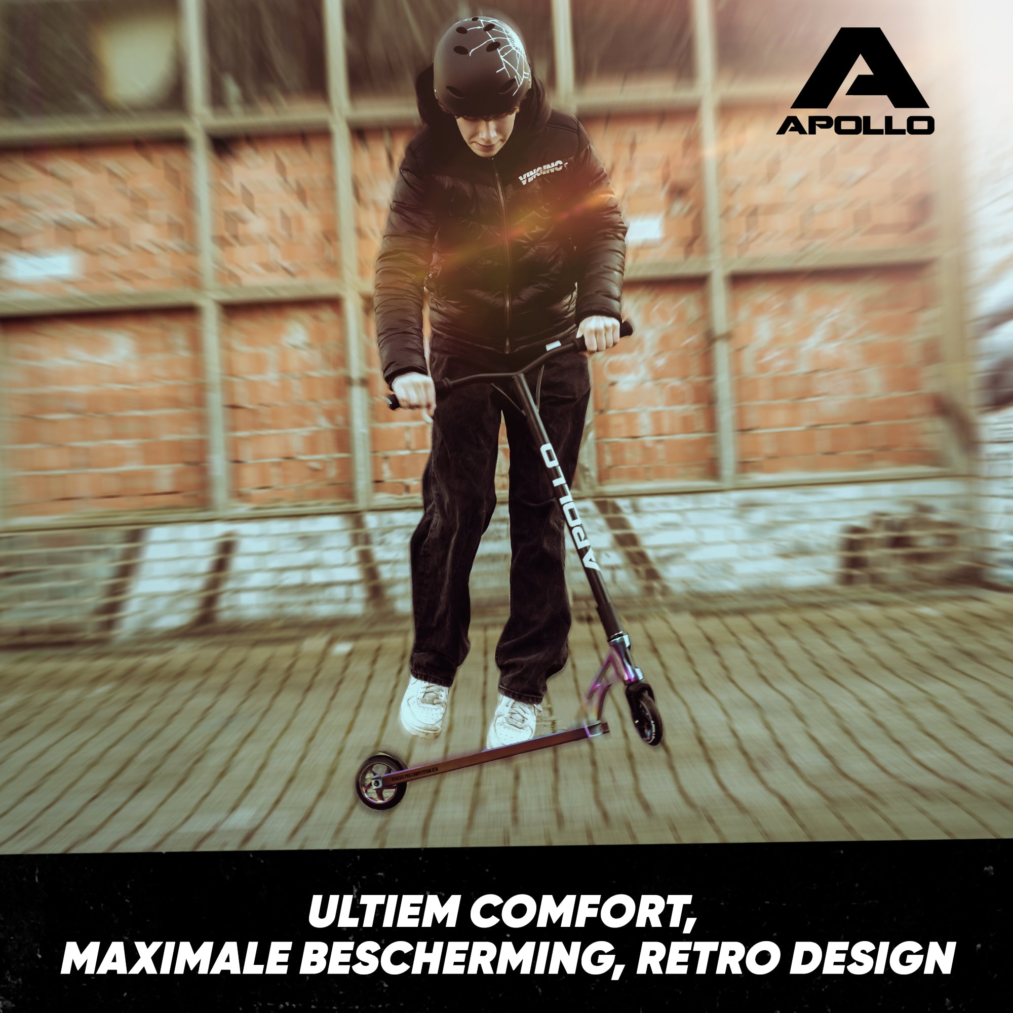 Apollo Skate Helm Fietshelm - Verstelbare Skateboard, Scooter, BMX Helm Broken