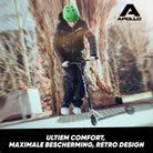 Apollo Skate Helm Fietshelm - Verstelbare Skateboard, Scooter, BMX Helm Groen