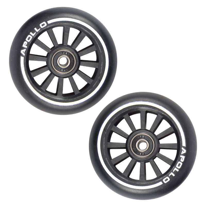 Apollo APOLLO Stunt Scooter reservewielenset Pro Wheels 100mm - ABEC 9 kogellagers Zwart - PP-Core