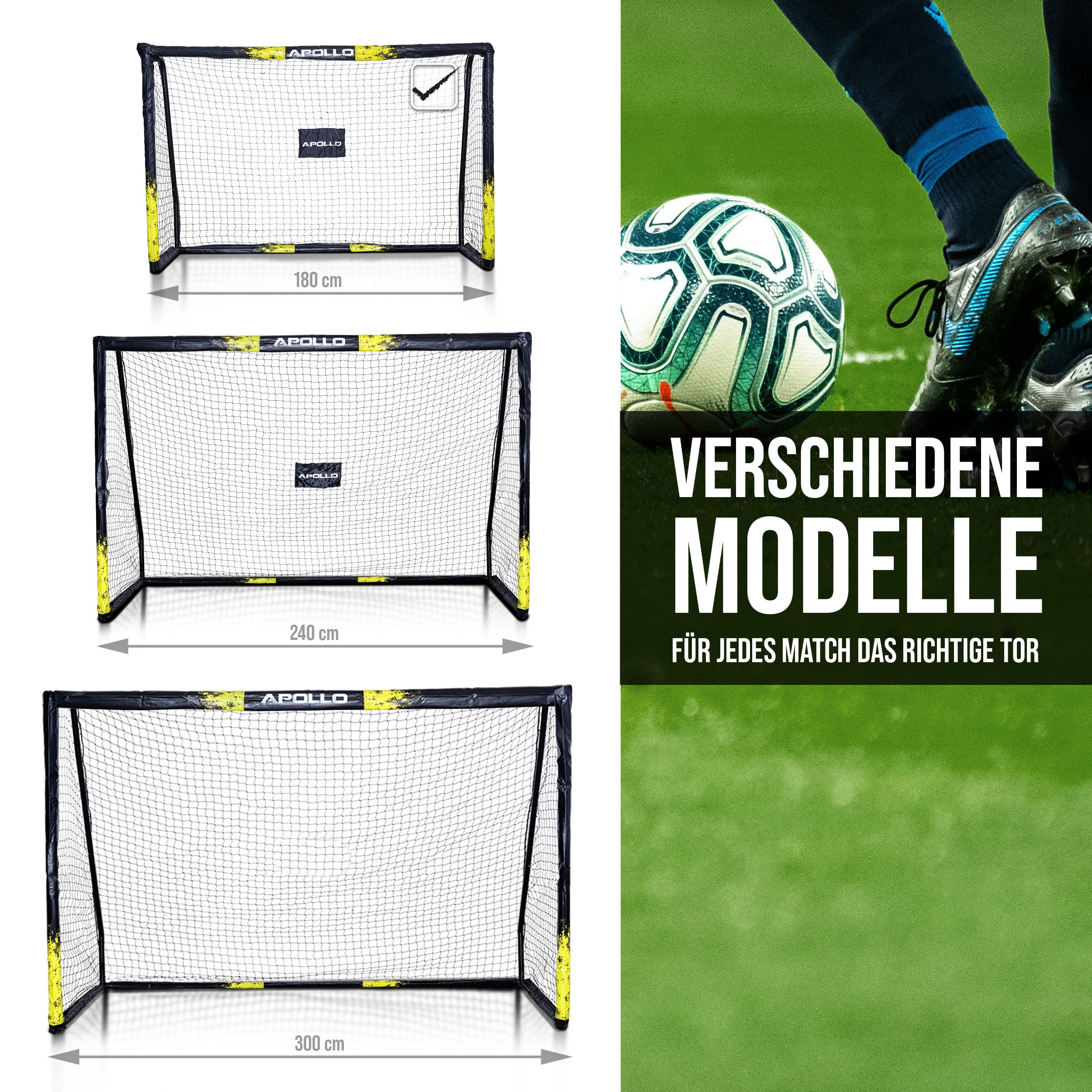 Apollo Apollo Fußballtor - Goal Master 180 - Gelb