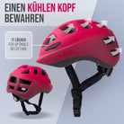 Apollo AKZEPTABEL Apollo Kinder Fahrradhelm, Helm für Kinder & Jugendliche, Multisport Helm - Red Fade - M (51-56 cm)