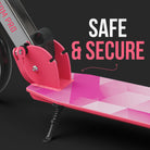 Apollo 'Phantom Pro' Opvouwbare en in hoogte verstelbare stadsscooter Roze Zilver