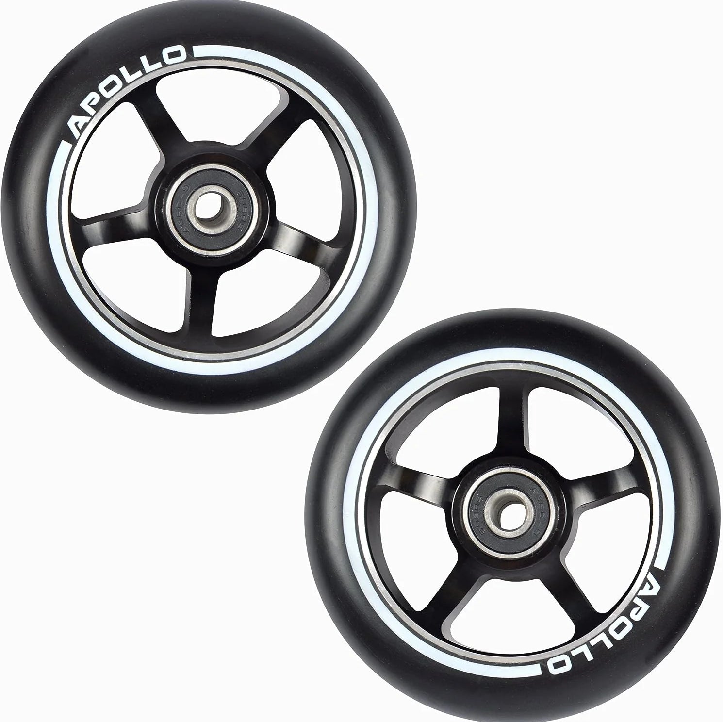 Apollo APOLLO Stunt Scooter reservewielenset Pro Wheels 100mm - ABEC 9 kogellagers Zwart - ALU Core