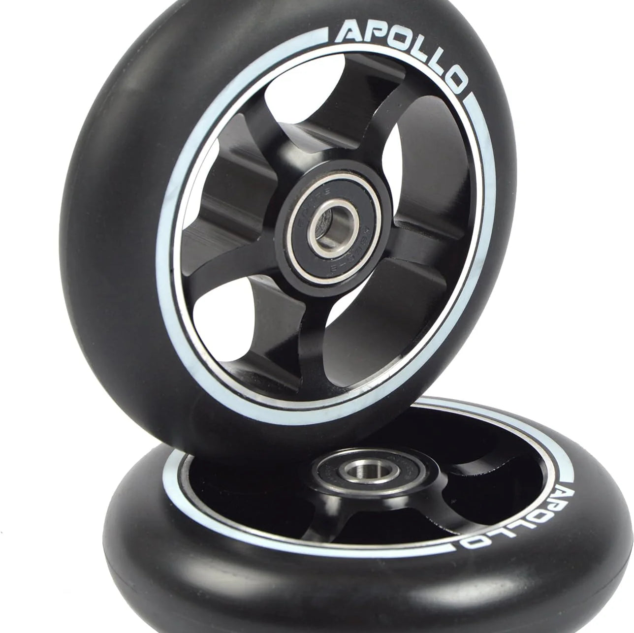 Apollo APOLLO Stunt Scooter reservewielenset Pro Wheels 100mm - ABEC 9 kogellagers Zwart - ALU Core
