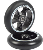 Apollo APOLLO Stunt Scooter reservewielenset Pro Wheels 100mm - ABEC 9 kogellagers Zwart - ALU Core